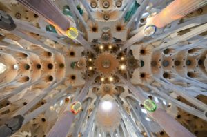 Sagrada Familia wewnątrz